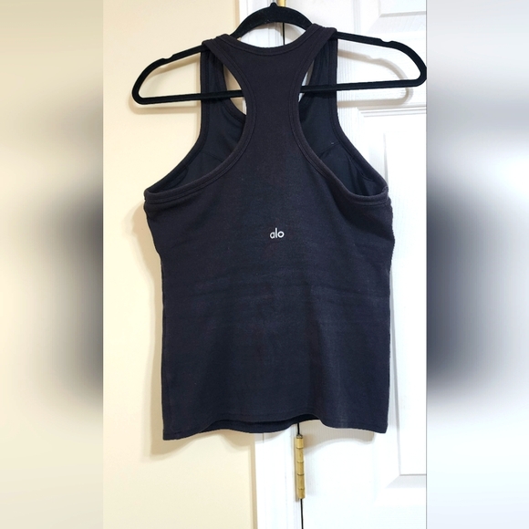 ALO Yoga Tops - ALO Yoga Black Fitted Backless Tank Top